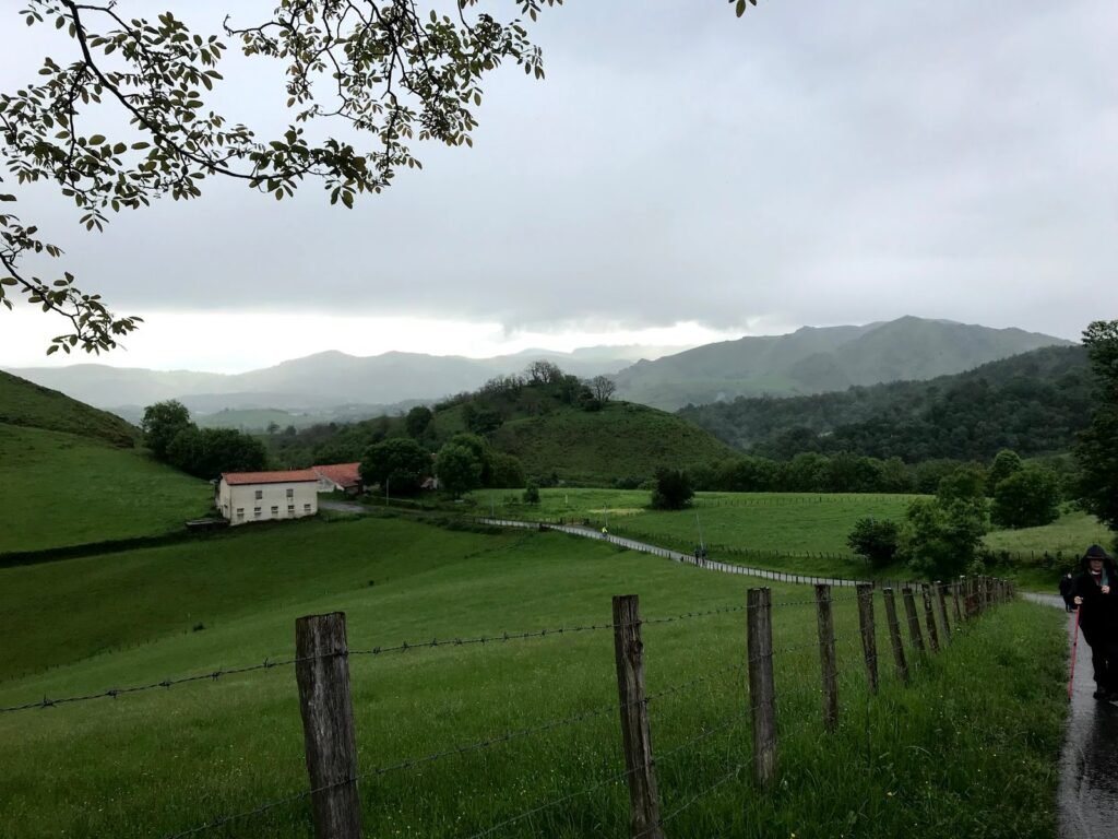 The country road out of St. jean
